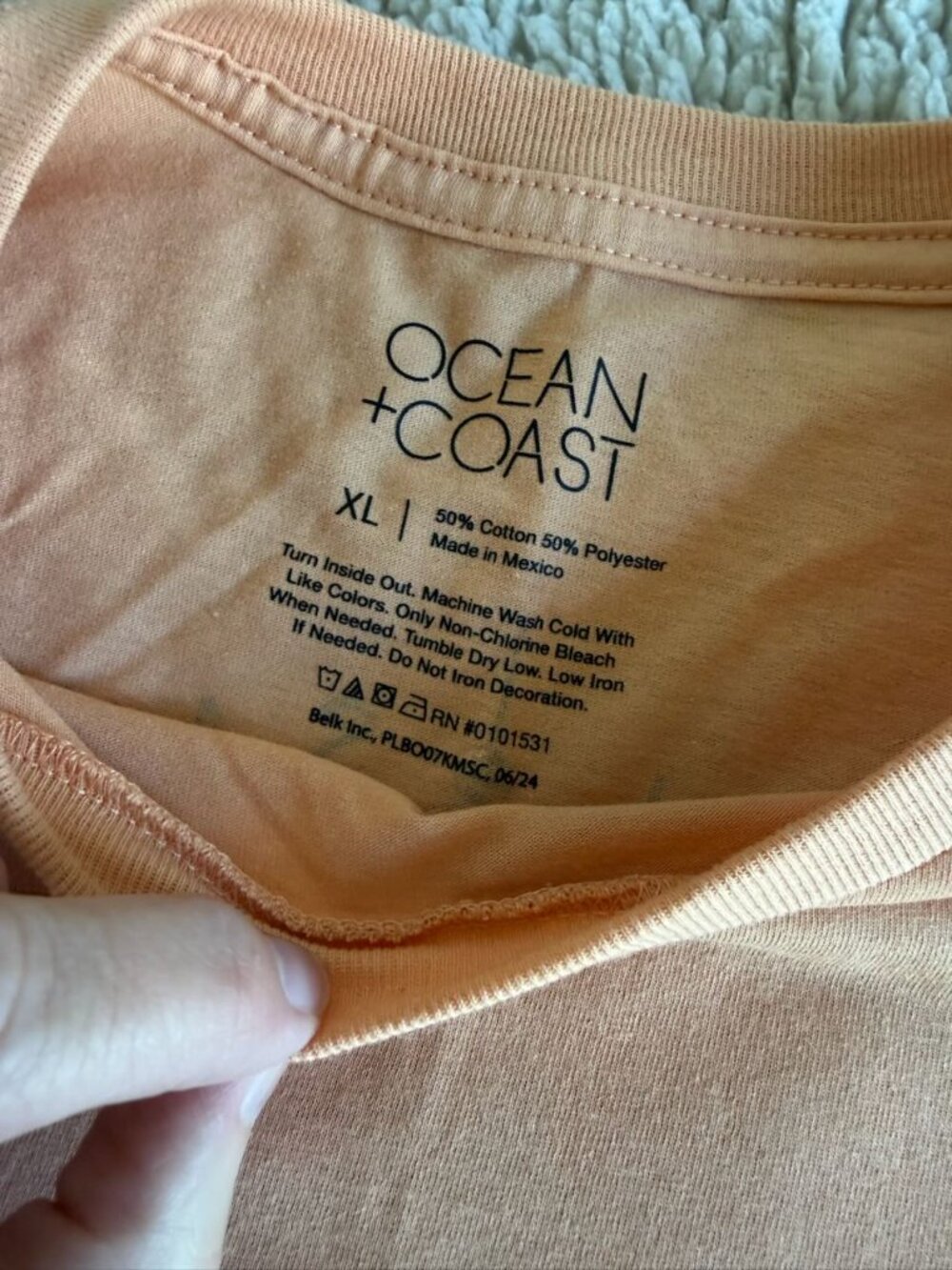 Ocean + Coast Clothing Men's Orange T-shirt - Size XL - Picture 3 of 10